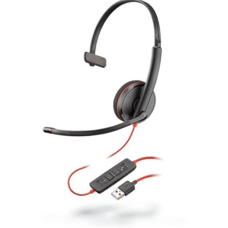 Poly Blackwire 3210 Monoaural con Conexión USB-A
